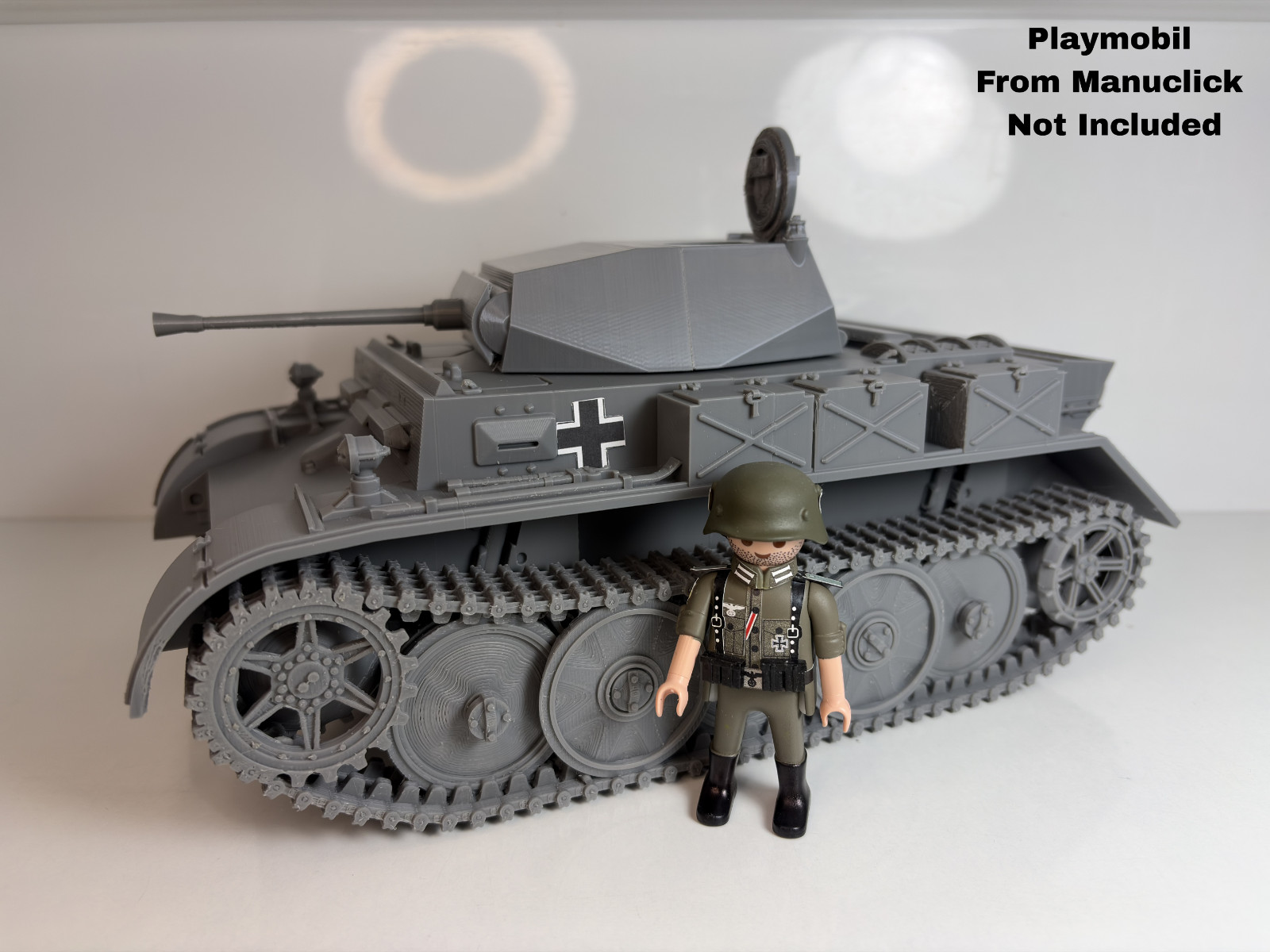 1/18 Custom Panzer II Ausf. L Luchs Playmobil Compatible , Not painted + Decals, otra vista