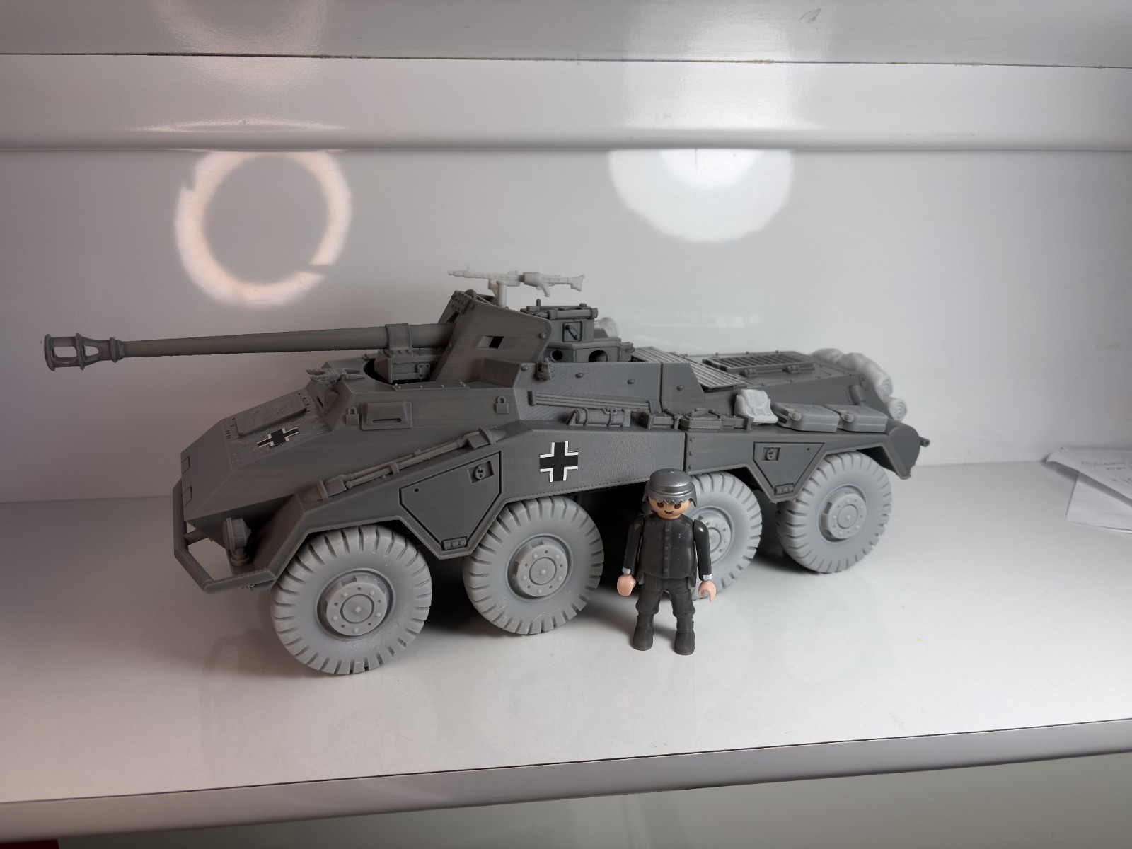 1/18 Custom Sd.Kfz. 234/4 w 7.5 cm PaK 40 Playmobil Compatible , Not painted, otra vista