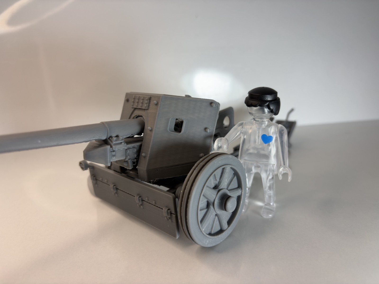 1/18 Custom Pak 40 Playmobil Compatible , Not painted + Decals, otra vista