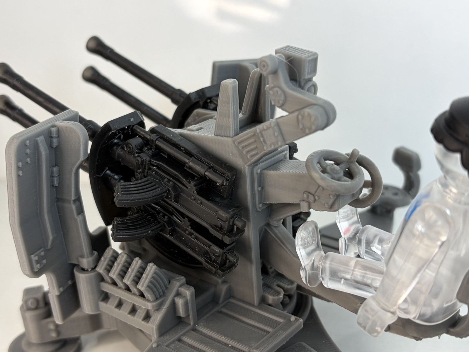 1/18 Custom 2.0cm Flakvierling 38 AA gun Playmobil Compatible , Not painted, otra vista