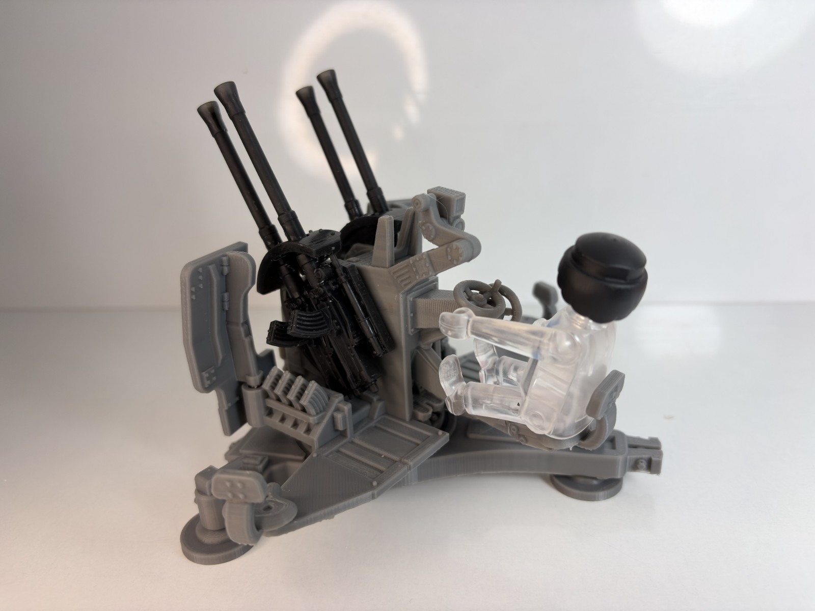 1/18 Custom 2.0cm Flakvierling 38 AA gun Playmobil Compatible , Not painted, otra vista