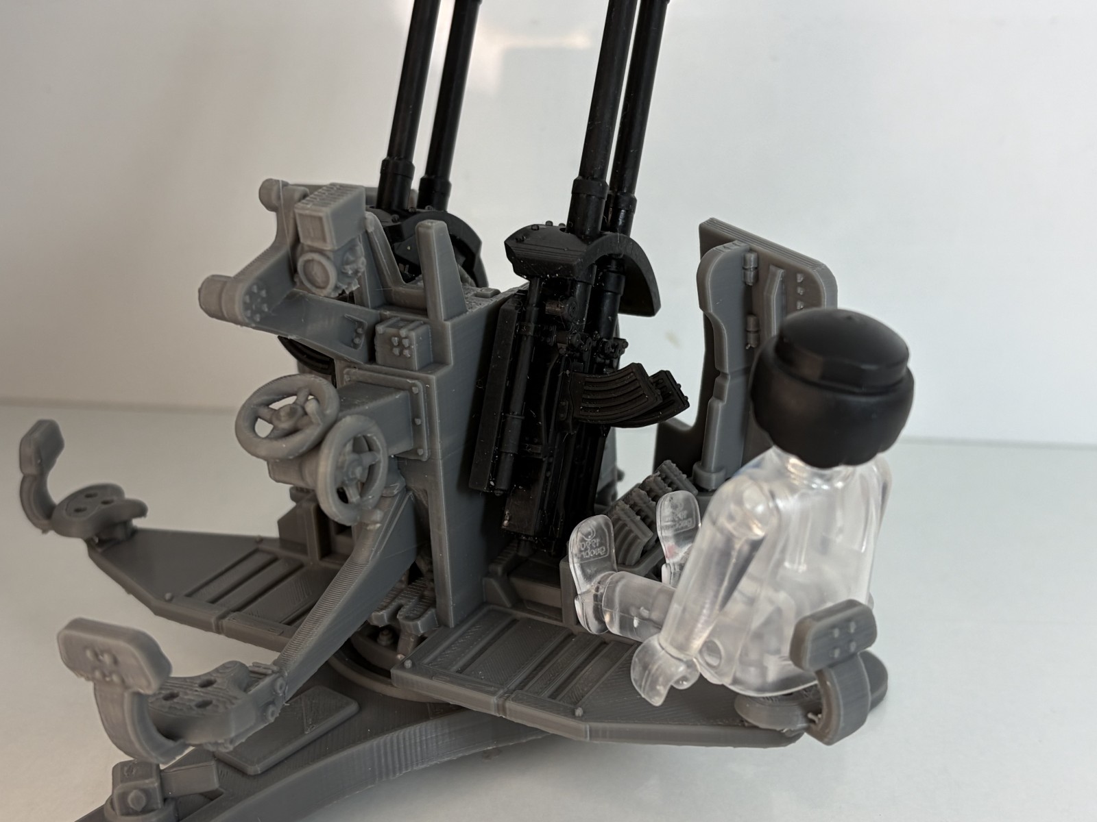 1/18 Custom 2.0cm Flakvierling 38 AA gun Playmobil Compatible , Not painted, otra vista