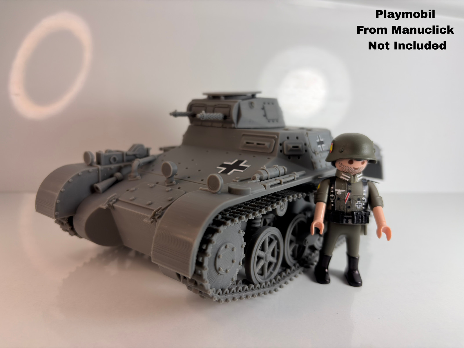 1/18 Custom Panzer 1 A Playmobil Compatible , Not painted + Decals, otra vista
