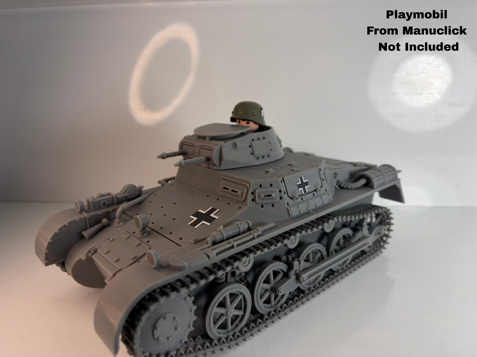 1/18 Custom Panzer 1 A Playmobil Compatible , Not painted + Decals, otra vista