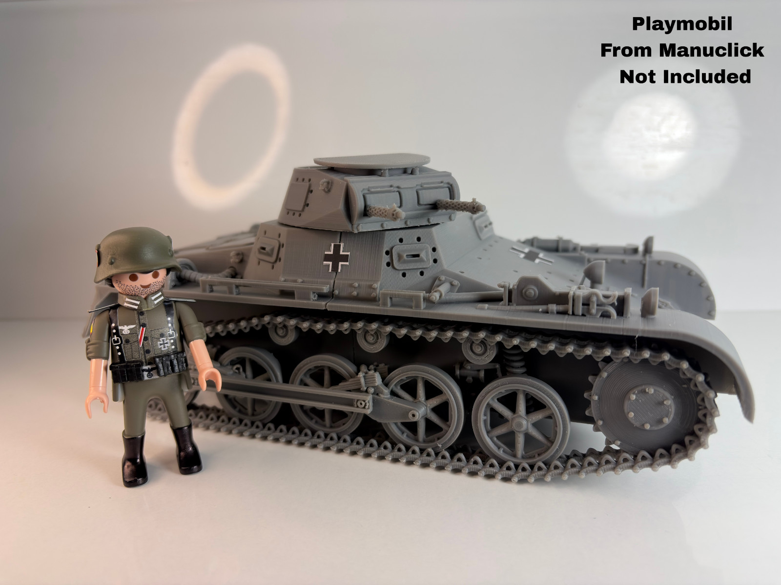 1/18 Custom Panzer 1 A Playmobil Compatible , Not painted + Decals, otra vista