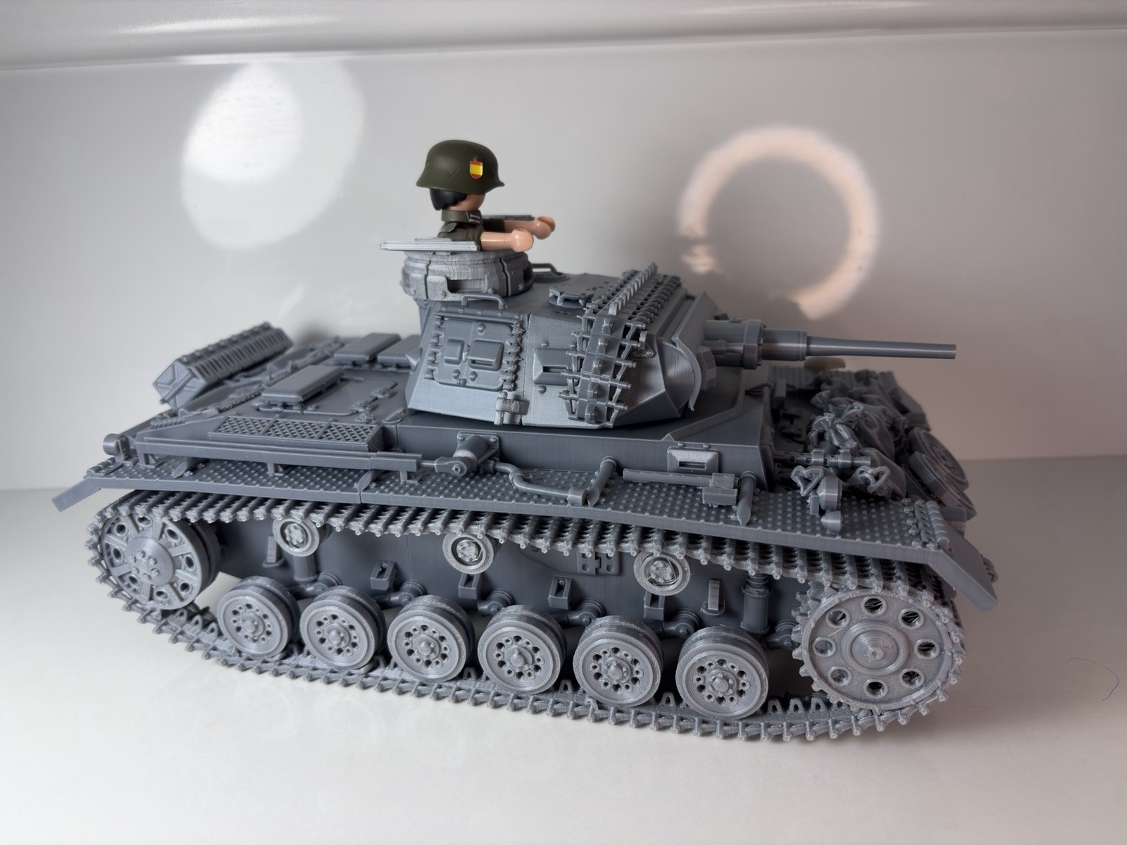 CUSTOM PANZER III Ausf.G PLAYMOBIL Compatible – 3D Printed PLA/Resin WWII, otra vista