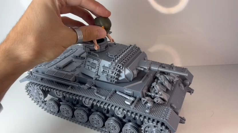 CUSTOM PANZER III Ausf.G PLAYMOBIL Compatible – 3D Printed PLA/Resin WWII, otra vista