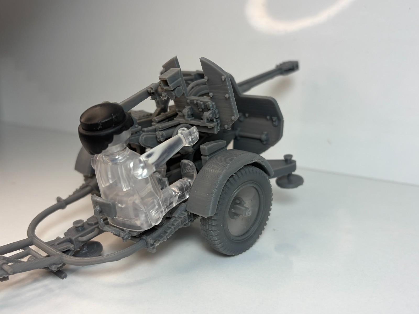 1/18 Custom 3cm Flak 38 Jaboshereck AA gun Playmobil Compatible , Not painted, otra vista