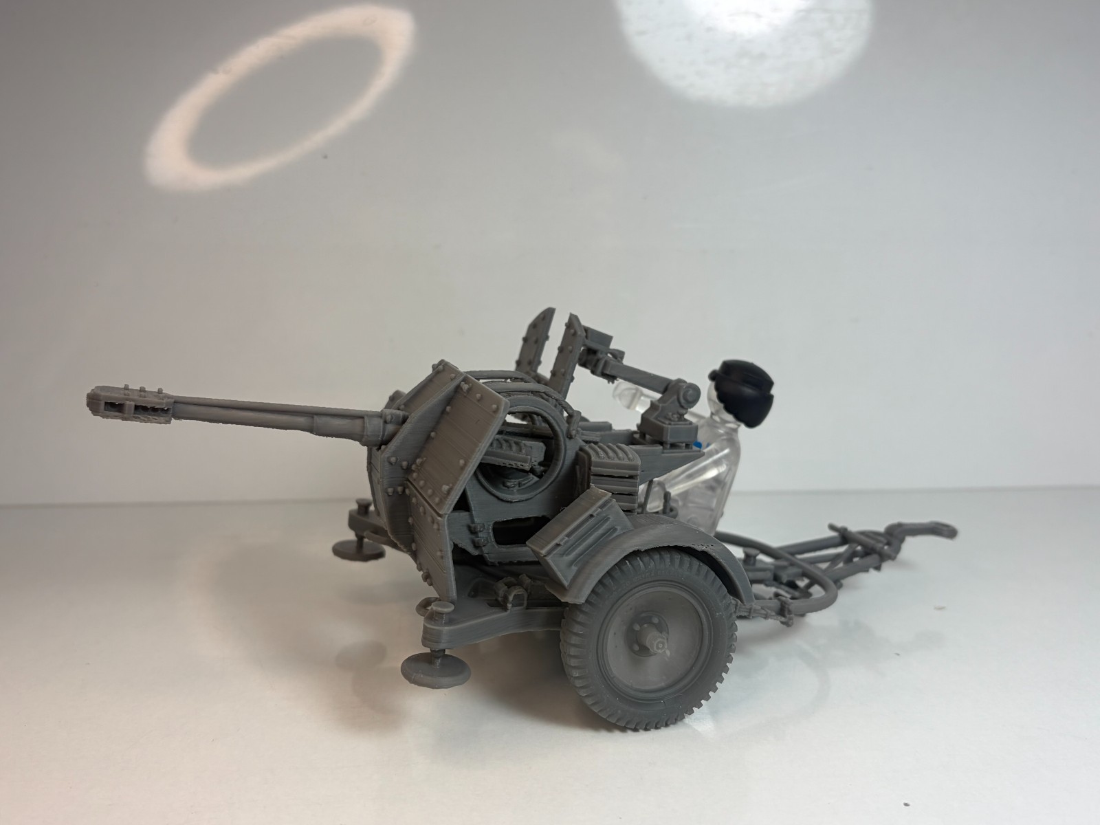 1/18 Custom 3cm Flak 38 Jaboshereck AA gun Playmobil Compatible , Not painted, otra vista