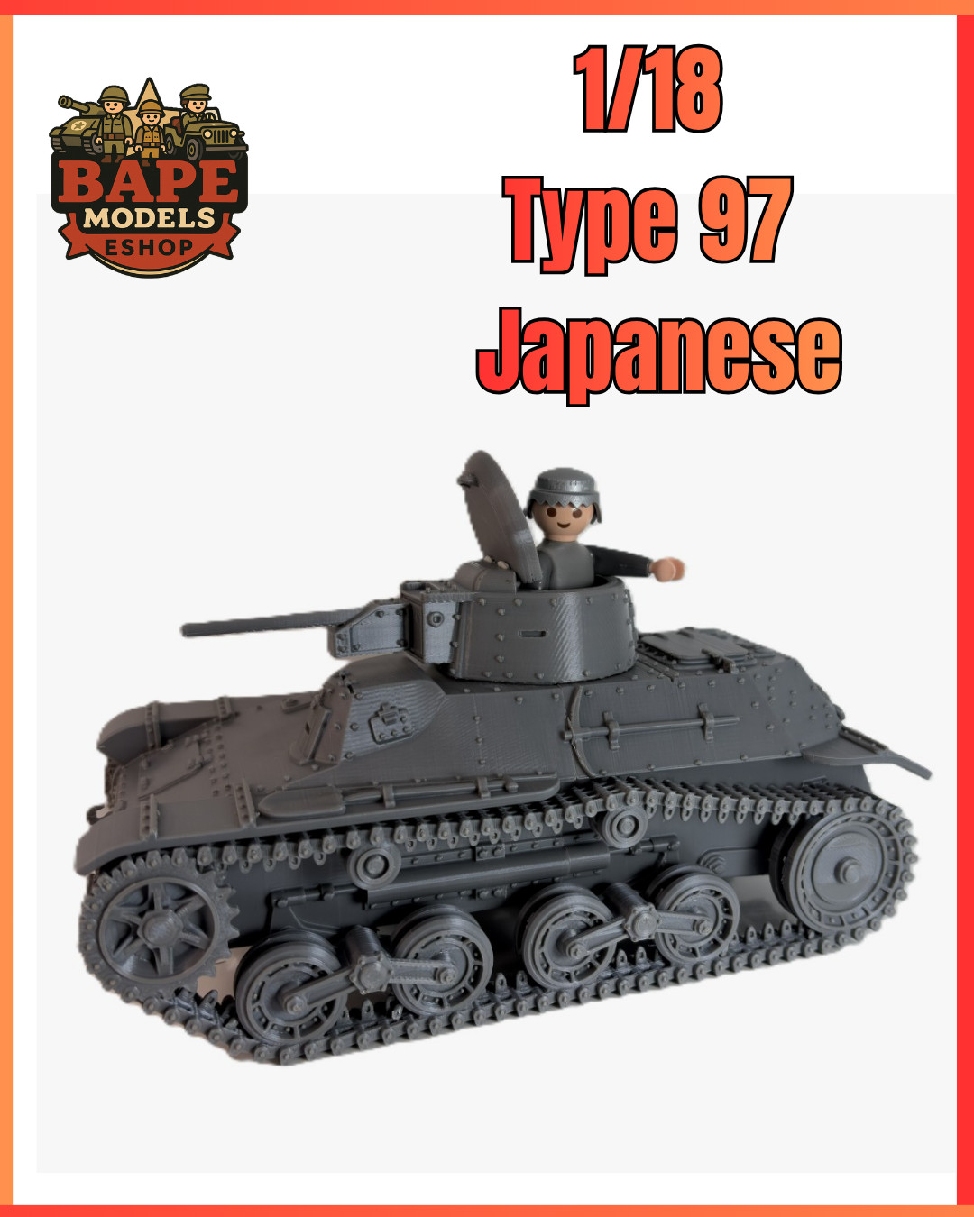 1/18 Custom Type 97 Japanese Compatible , Not painted
