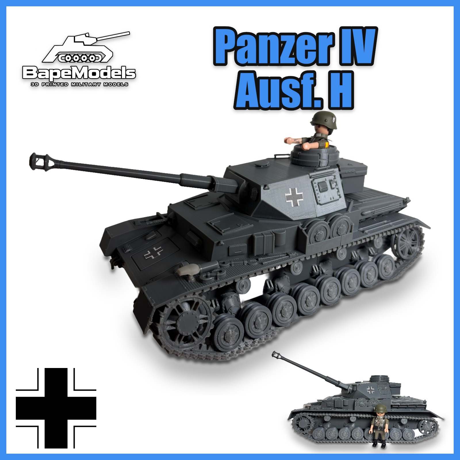 1/20 Custom Panzer IV Ausf. H Playmobil