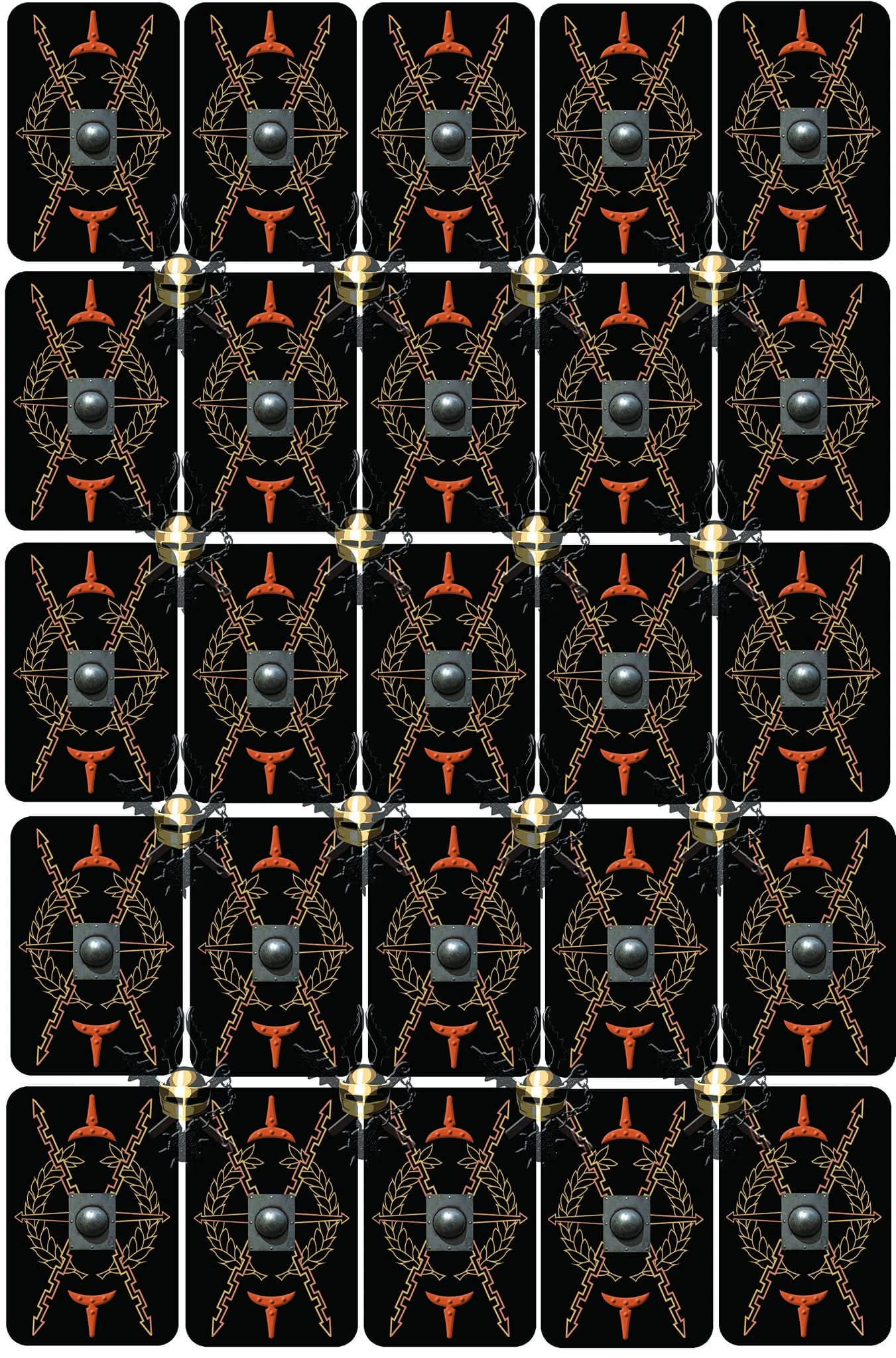 Set A4 de escudos pretorianos