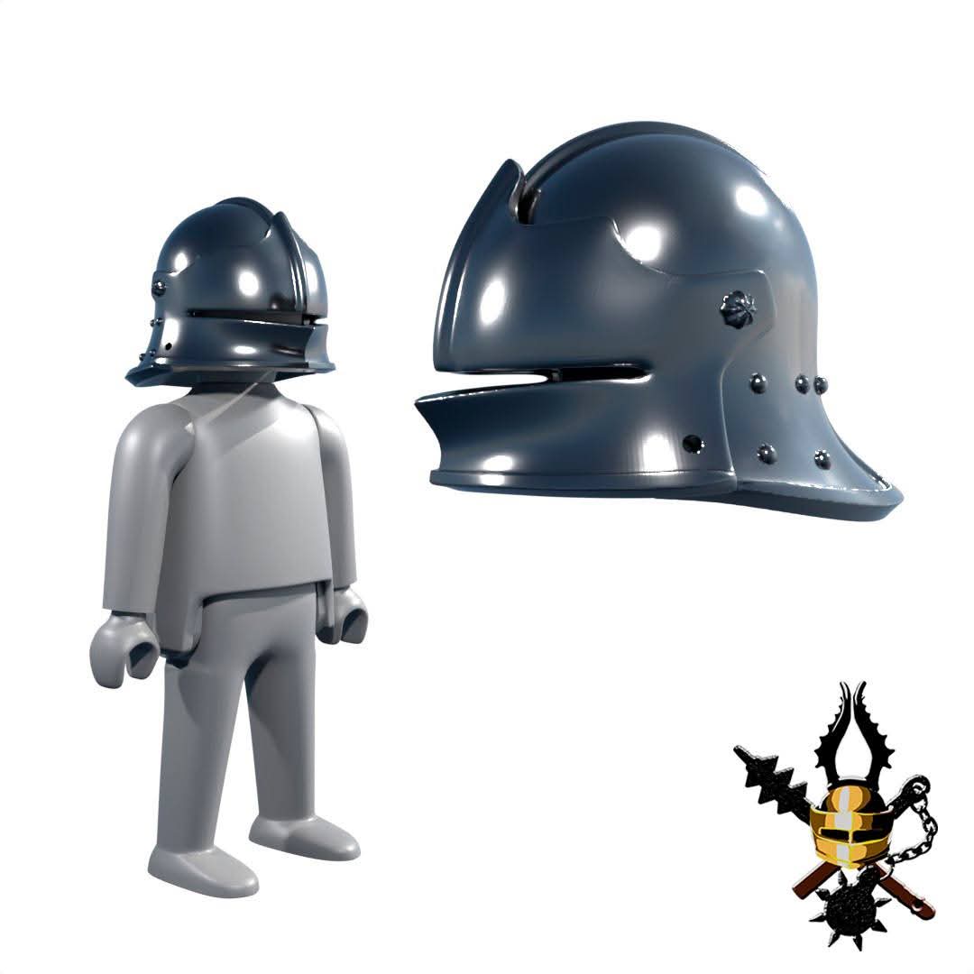 Yelmo Sallet con visor abatible.