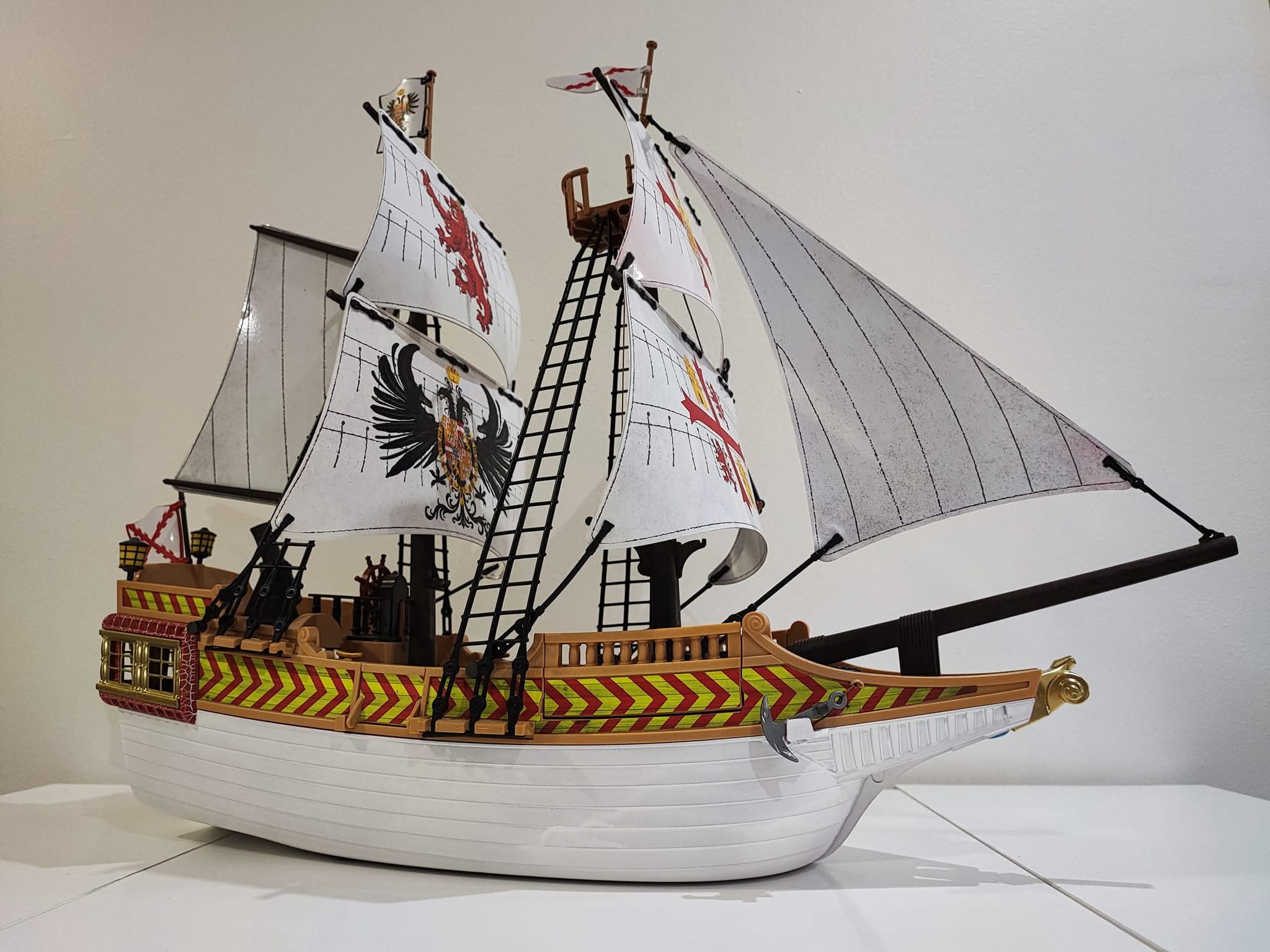 Set de velas y pegatinas Galeón 4290 de Playmobil, otra vista