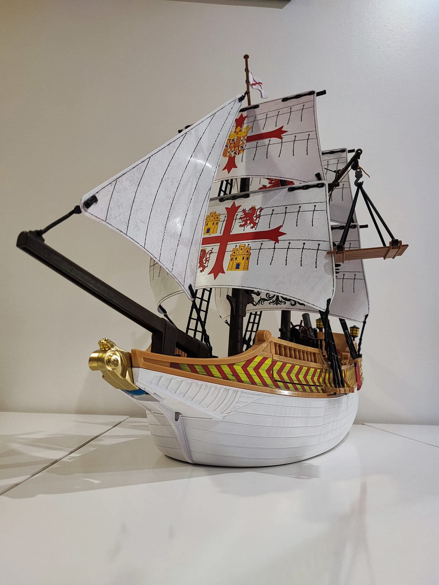 Set de velas y pegatinas Galeón 4290 de Playmobil, otra vista
