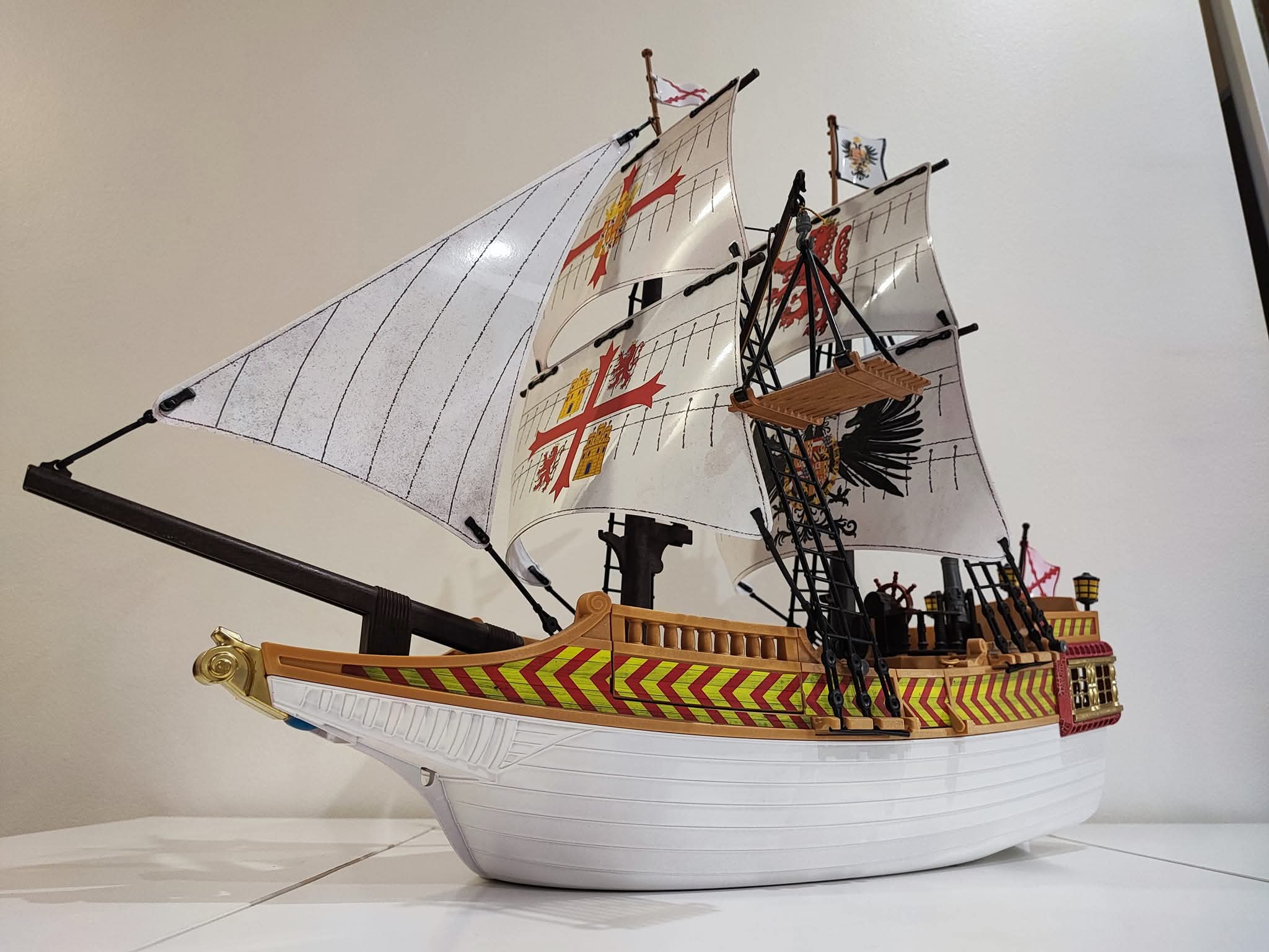 Set de velas y pegatinas Galeón 4290 de Playmobil, otra vista