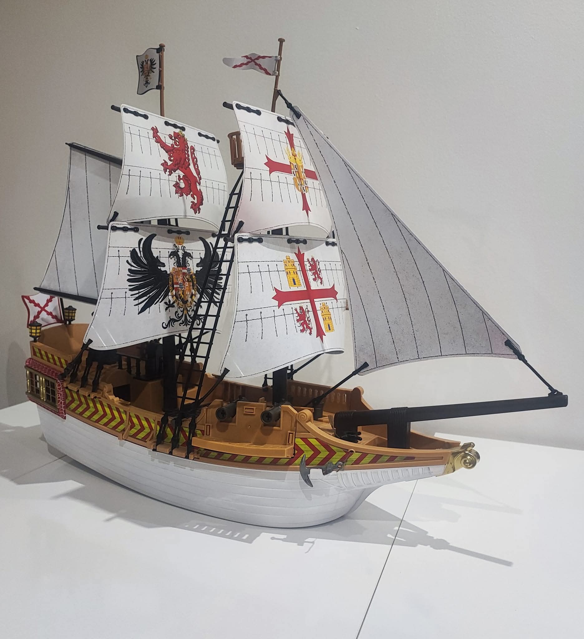 Set de velas y pegatinas Galeón 4290 de Playmobil, otra vista
